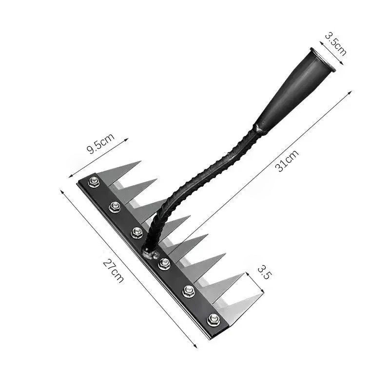 Detachable Manganese Steel Rake - Durable Tool for Agricultural Weeding