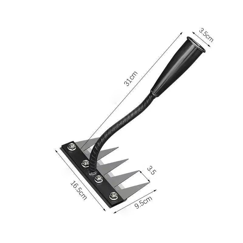Detachable Manganese Steel Rake - Durable Tool for Agricultural Weeding