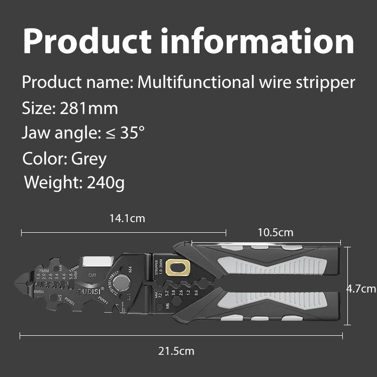 Multifunctional wire stripper