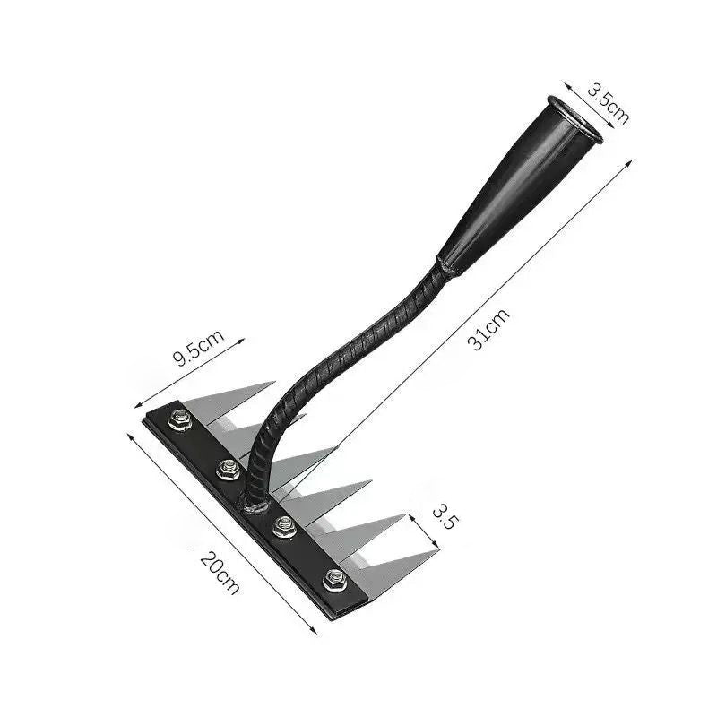 Detachable Manganese Steel Rake - Durable Tool for Agricultural Weeding