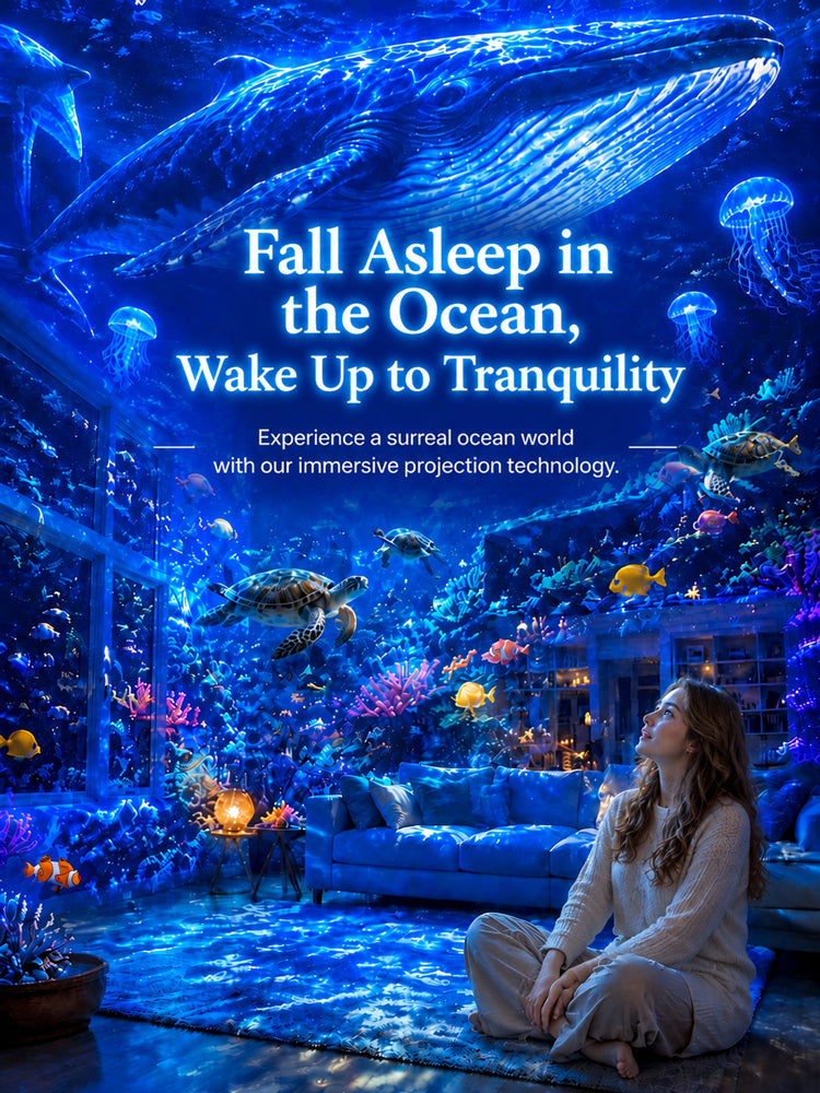 ElumiLand™ 5D Hologram Globe: 4K Ultra-HD design. Step into a Magical Christmas Village or Deep-Sea Wonderland in just 1 second.