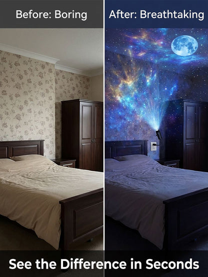 Comauo™ Ocean & Galaxy Projector: Ultra-HD Sphere Tech, Turns Your Room & Car Into an Aquarium in 1s.