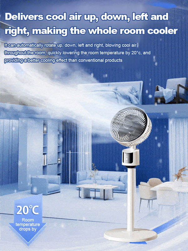 Ultra-quiet and energy-saving cool air conditioner fan