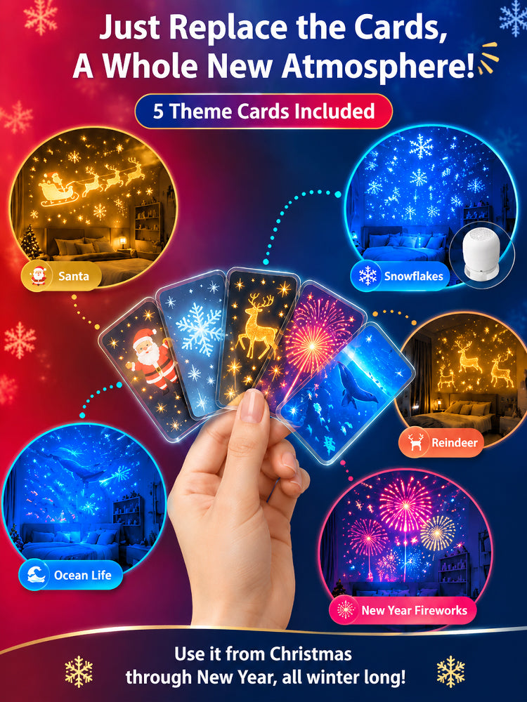 ElumiLand™ 5D Hologram Globe: 4K Ultra-HD design. Step into a Magical Christmas Village or Deep-Sea Wonderland in just 1 second.