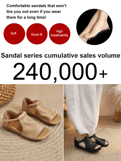 Handcrafted Leather Sandals - Premium Comfort & Timeless Style