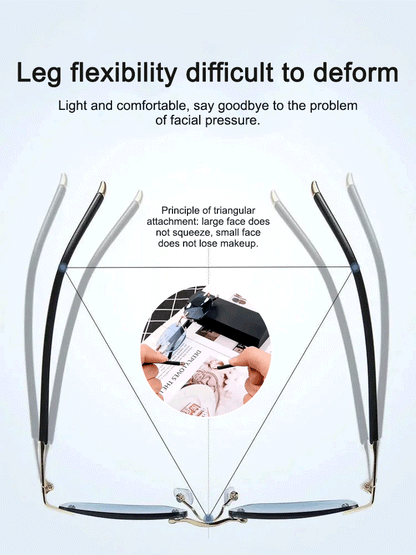 Smart Reading Glasses - Auto-Adjust 100-700 Degrees for Crystal-Clear Vision