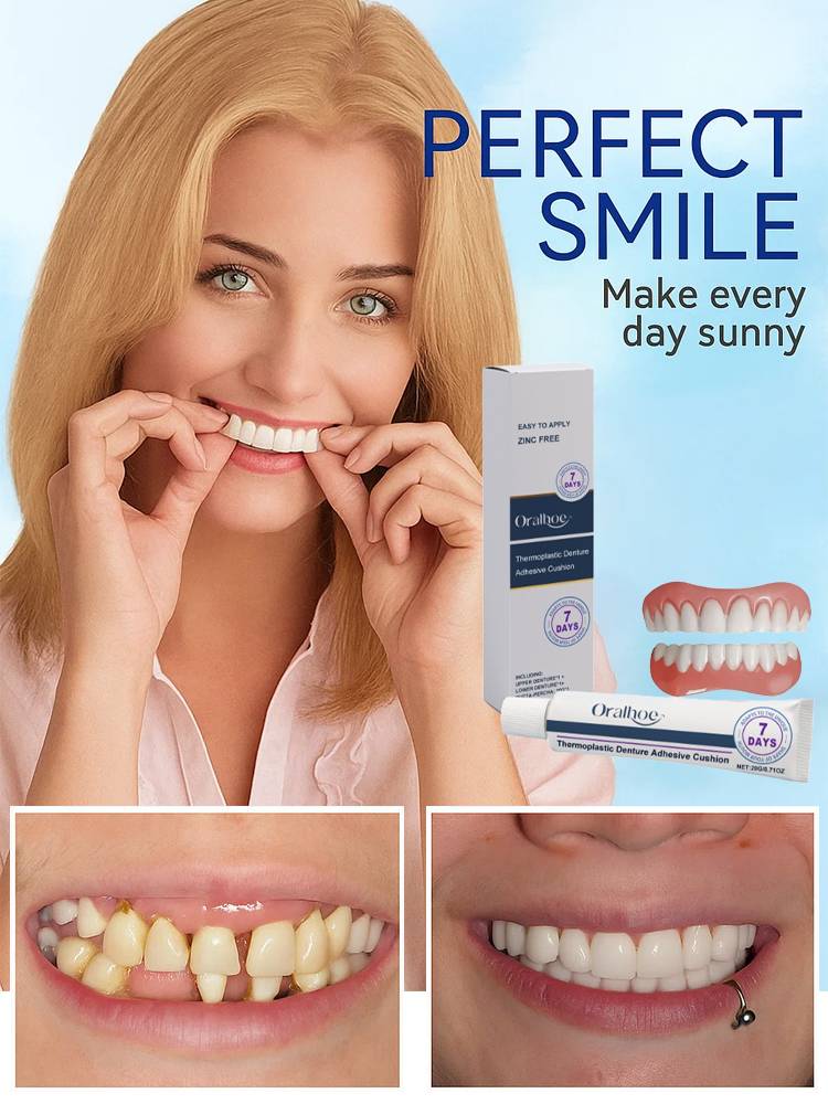 Invisible denture set - 1 second installation, safe to wear, will not fall off