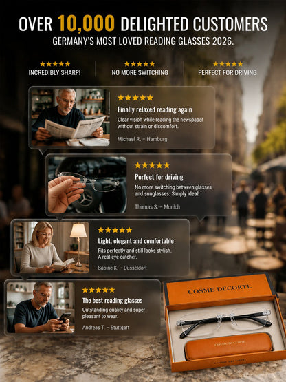 【 Technology, TÜV certified quality】✨ Intelligent autofocus glasses