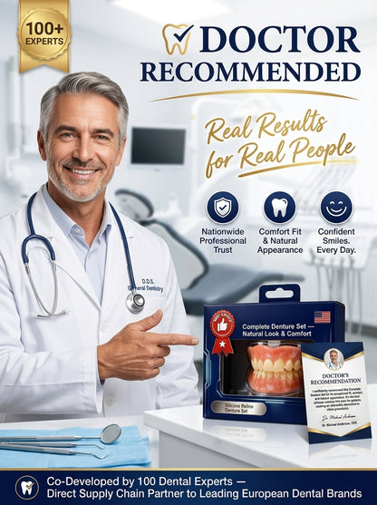 Denture accessory set for a comfortable fit