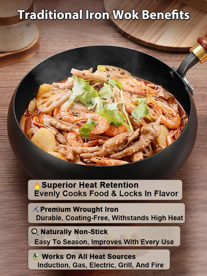 🔥🔥🔥【Heritage Craftsmanship】CenturyPan™ Handcrafted Cast Iron - Built to Last 100 Years！Grill, Fry, Steam, Bake, and More！