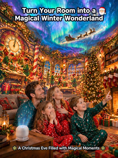 ElumiLand™ 5D Hologram Globe: 4K Ultra-HD design. Step into a Magical Christmas Village or Deep-Sea Wonderland in just 1 second.