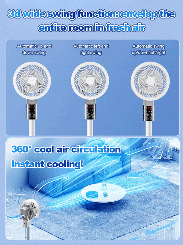 Ultra-quiet and energy-saving cool air conditioner fan