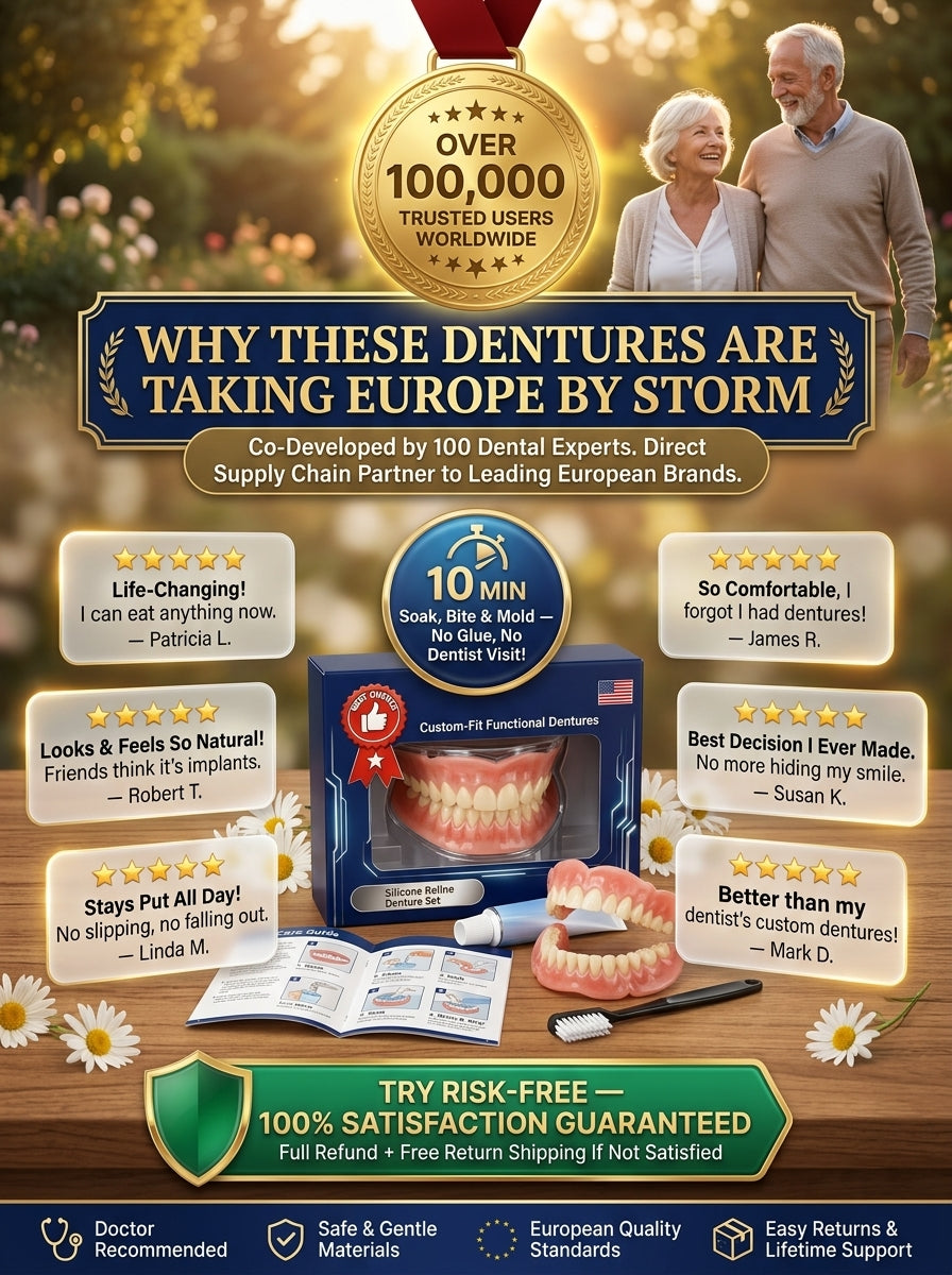 Denture accessory set for a comfortable fit