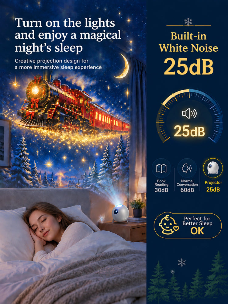 ElumiLand™ 5D Hologram Globe: 4K Ultra-HD design. Step into a Magical Christmas Village or Deep-Sea Wonderland in just 1 second.