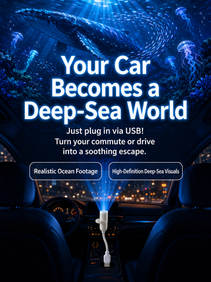 Comauo™ Ocean & Galaxy Projector: Ultra-HD Sphere Tech, Turns Your Room & Car Into an Aquarium in 1s.