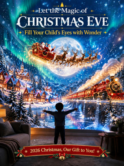 ElumiLand™ 5D Hologram Globe: 4K Ultra-HD design. Step into a Magical Christmas Village or Deep-Sea Wonderland in just 1 second.
