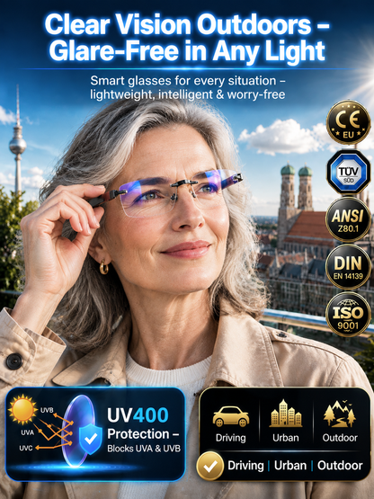 [Autofokus, Lieferung innerhalb von 7 Tagen] Lesebrille mit Diamantschliff