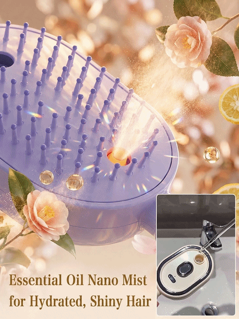 GlowBrush™ Red Light Therapy & Nano-Steam Hair Comb – 50% OFF Today Only!