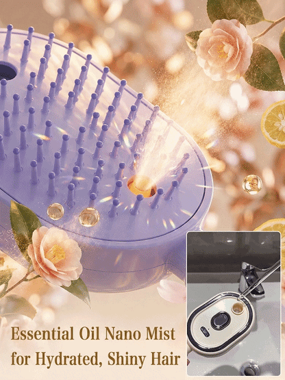 GlowBrush™ Red Light Therapy & Nano-Steam Hair Comb – 50% OFF Today Only!
