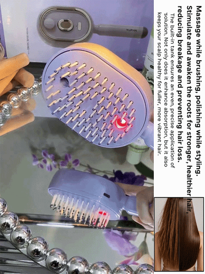 GlowBrush™ Red Light Therapy & Nano-Steam Hair Comb – 50% OFF Today Only!