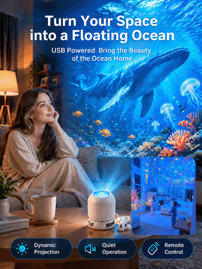 ElumiLand™ 5D Hologram Globe: 4K Ultra-HD design. Step into a Magical Christmas Village or Deep-Sea Wonderland in just 1 second.