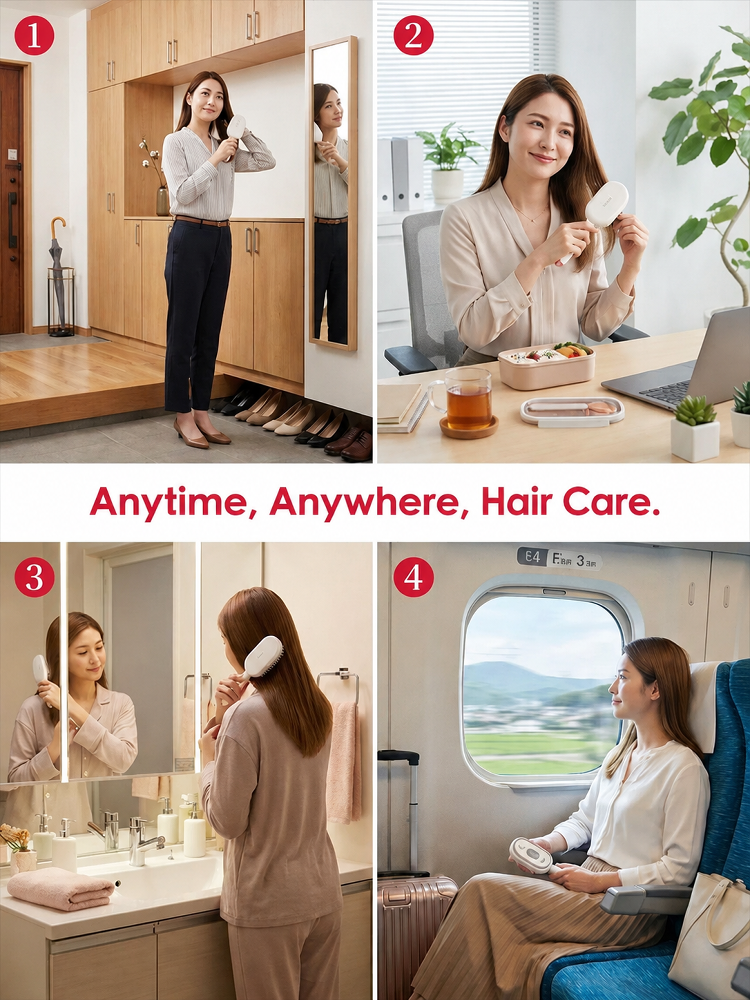 GlowBrush™ Red Light Therapy & Nano-Steam Hair Comb – 50% OFF Today Only!