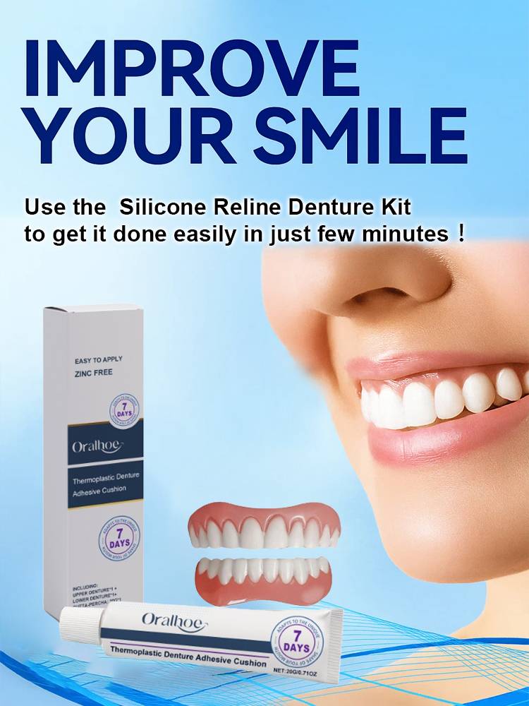 Invisible denture set - 1 second installation, safe to wear, will not fall off