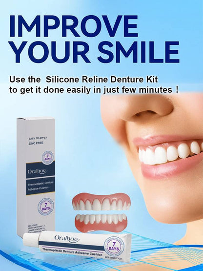 Invisible denture set - 1 second installation, safe to wear, will not fall off
