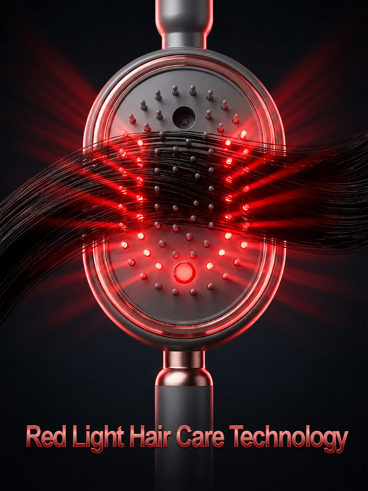 GlowBrush™ Red Light Therapy & Nano-Steam Hair Comb – 50% OFF Today Only!