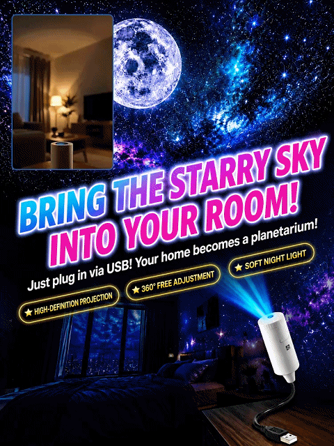 Starry Sky Projection Night Light