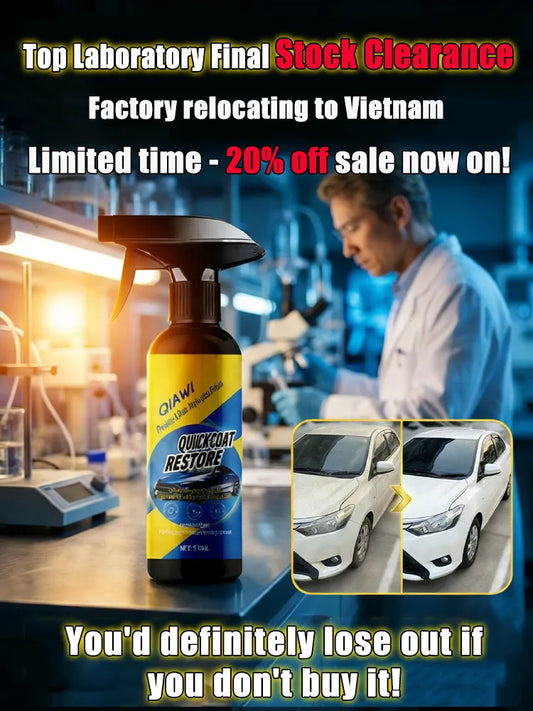 🌐Ultimate 6-in-1 Car Nano Coating Spray | Hydrophobic Ceramic Shield, Scratch Repair & High-Gloss Shine | Waterless Wash & UV Protection