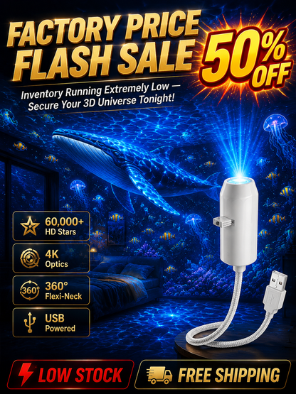 Comauo Ocean & Galaxy Projector: Ultra-HD Sphere Tech, Turns Your Room & Car Into an Aquarium in 1s.