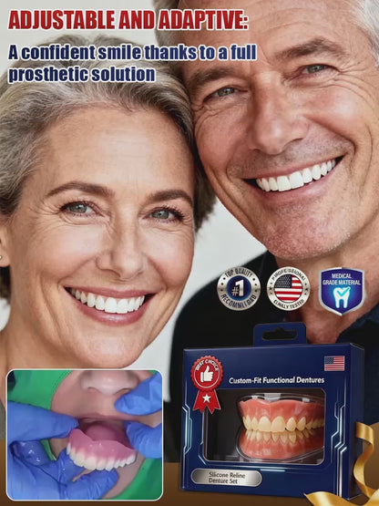 Denture accessory set for a comfortable fit
